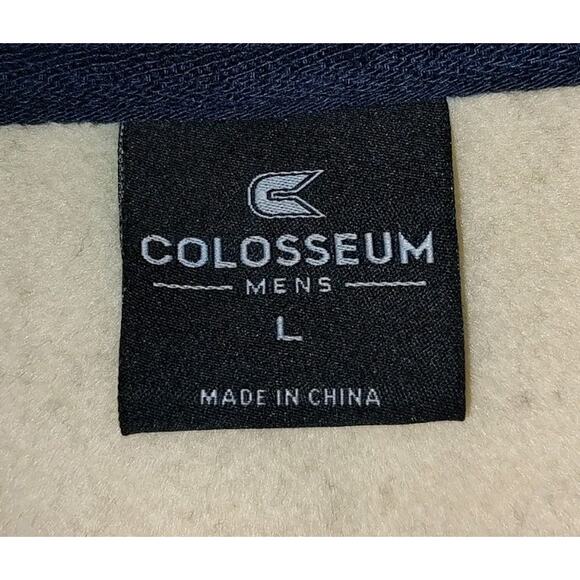 Men's Colosseum Navy Notre Dame Fighting Irish 2.0 Lace-Up Pullover Hoodie Large - Picture 6 of 7